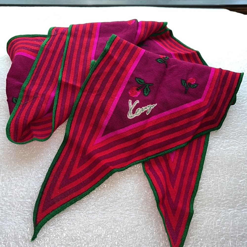 Vtg Kenzo Long Scarf - Picture 1 of 15